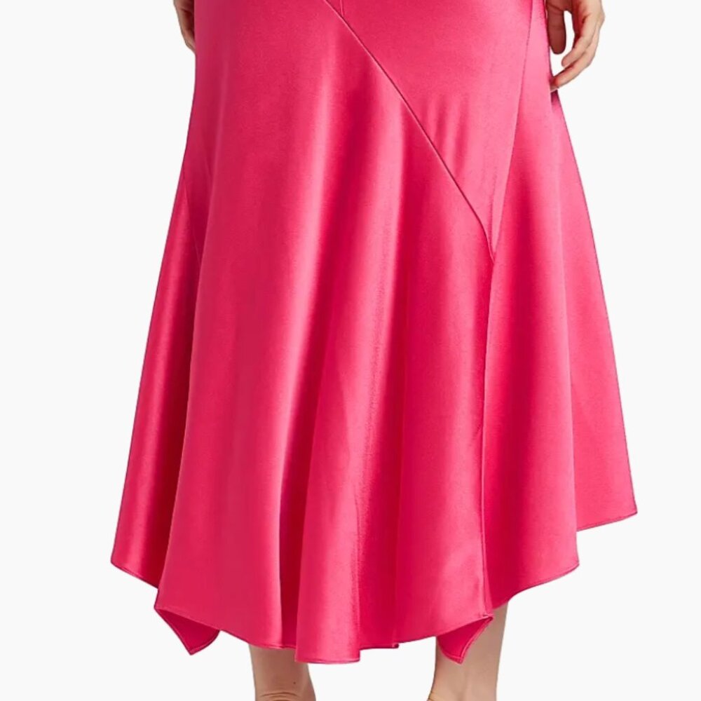 Alice + Olivia  Rosa Asymmetric Slip Skirt - Picture 4 of 8